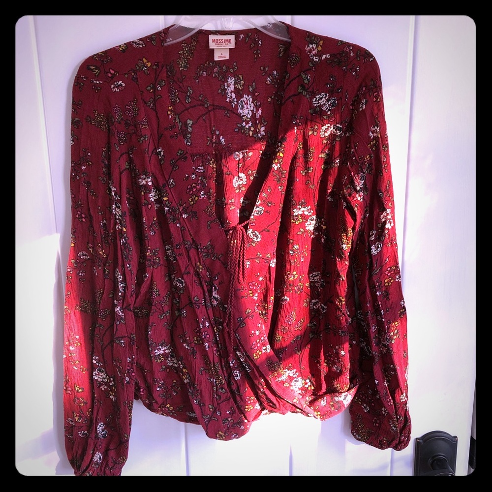 Mossimo Supply surplice wrap top
